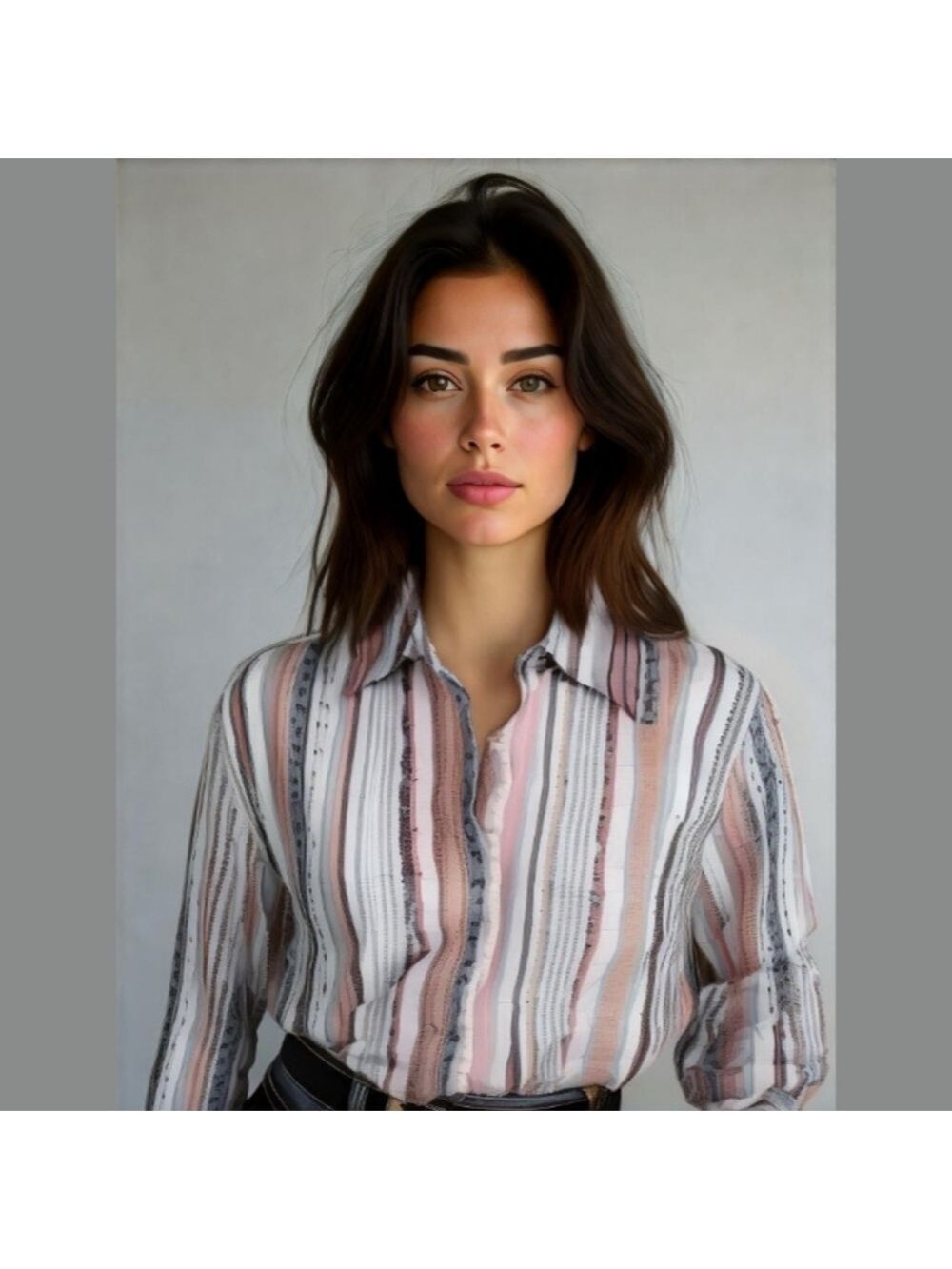 DYLAN LUX SLUB STRIPE SHIRT MULTI